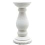 Large Matt White Ceramic Candle Holder