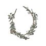 Artificial Christmas Garland Green Synthetic Material 150 Cm With Ornaments Adjustable Twigs