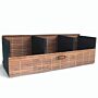 Triple Box Slatted Bamboo