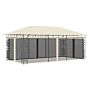 Vidaxl Gazebo With Mosquito Net 6x3x2.73 M Cream