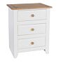 Capri 3 Drawer Bedside Cabinet