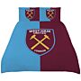 West Ham United Fc Colour Split King Duvet Set