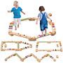 Aiyaplay Wooden Balance Beam For Kids Build Coordination Agility And Strength