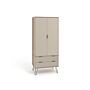 Augusta Driftwood 2 Door, 2 Drawer Wardrobe