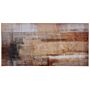 Rug Brown Multicolour 80 X 150 Cm 3d Print Low Pile