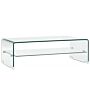 Vidaxl Coffee Table Clear 98x45x31 Cm Tempered Glass