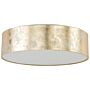 Flush Lamp Gold Polycotton Ø 45 Cm