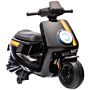 Aiyaplay 6v Ride On Motorbike Kids Electric Motorbike W/ Headlight Music, Training Wheels, For Ages 18-36 Months - Black