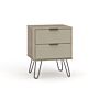 Augusta Driftwood 2 Drawer Bedside Cabinet