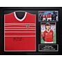 Fa Wales 1984 Hughes Signed Shirt (framed)