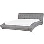 Super King Bed Grey Fabric Eu Super King Tufted Headboard