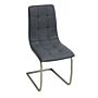 Olivia Pu Chairs Chrome & Grey