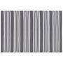 Outdoor Rug Mat Grey Synthetic 120 X 180 Cm Striped Pattern