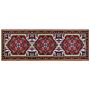 Area Rug Red Polyester 70 X 200 Cm Runner Oriental