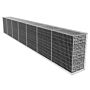 Vidaxl Gabion Wall With Cover Galvanised Steel 600x50x100 Cm