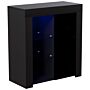 Azura 1 Door Led Sideboard, Black