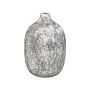 Decorative Flower Vase Grey White Terracotta Distressed Effect