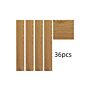 36pcs Brown Self Adhesive Waterproof Wear-resistant Pvc Wood Grain Effect Flooring,5m² Pack