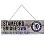 Chelsea Fc Rustic Garden Sign