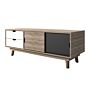 Scandi Oak Tv Unit Grey