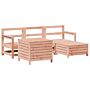 Vidaxl 5 Piece Garden Sofa Set Solid Wood Douglas Fir