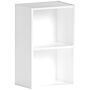 Oxford 2 Tier Cube Bookcase, White