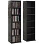 Homcom Set Of Two 102 Cd Storage Units - High Gloss Black