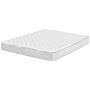 Double Sided Mattress White Fabric Eu Super King Size Medium Hard