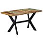 Vidaxl Dining Table 140x70x75 Cm Solid Reclaimed Wood