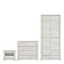 Angel 3 Piece Bundle, Bedside, Chest And 2 Door 2 Drawer Wardrobe