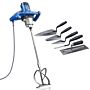 Hyundai 1600w Electric Paddle Mixer With 5 Piece Trowel Set 230v/240v | Hypm1600e