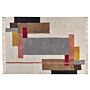 Area Rug Multicolour Cotton 160 X 230 Cm Rectangular With Tassels Geometric Pattern Handwoven