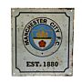 Manchester City Fc Retro Logo Sign