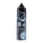 Black Obsidian Points (approx 60-70 Gm 9cm) - Mystic Story - Sky Blue