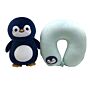 2-in-1 Swapseazzz Travel Pillow And Plush Toy - Nico The Penguin Adoramals Ocean