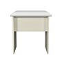 Warwick Dressing Table Stool In Cream Ash & Modern Oak