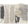 Shaggy Area Rug 160 X 230 Cm Abstract High-pile Machine-tufted Rectangular Carpet