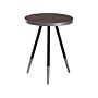 Coffee Table Black Wood Effect Silver Base Tripod