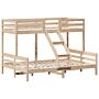 Vidaxl Bunk Bed 80x200/140x200 Cm Solid Wood Pine