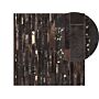 Rug Brown Genuine Leather 200 X 200 Cm Cowhide Hand Crafted