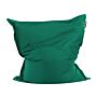 Cover For Large Bean Bag Green Nylon 180 X 230 Cm Lounger With Zip Velcro Giant Beanbag Beliani