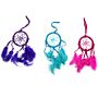 Bali Dreamcatchers - Small Round - Turq/pink/purp