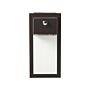 Outdoor Led Wall Light Lamp Black Sconce Metal Iron Glass Matte With Motion Sensor