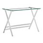 Cadet Console Table Glass With Metal Legs