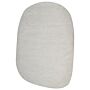 Area Rug Off-white Viscose And Wool Irregular Shape 200 X 300 Cm