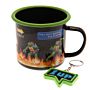 Teenage Mutant Ninja Turtle Enamel Mug & Keyring Set