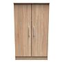 Contrast Double Plain Midi Wardrobe In Bardolino Oak