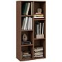 Homcom Seven-cube Bookcase - Walnut Wood Effect