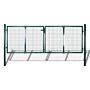 Vidaxl Fence Gate Steel 306x150 Cm Green