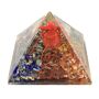 Lrg Orgonite Pyramid 7.5cm - Ganesh